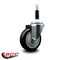 Service Caster 4'' Black Poly Wheel Swivel 7/8'' Expanding Stem Caster SCC-EX20S414-PPUB-BLK-78 - alternate 4